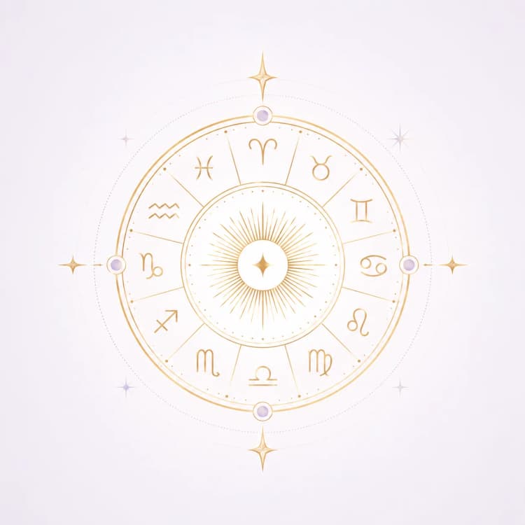 Illustration symbolique d'astrologie pour la guidance MyGuidancia