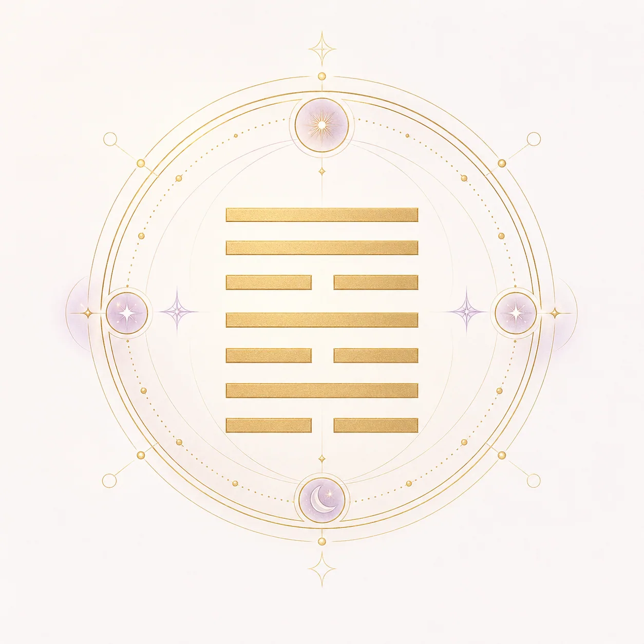 Illustration symbolique du I Ching pour la guidance MyGuidancia