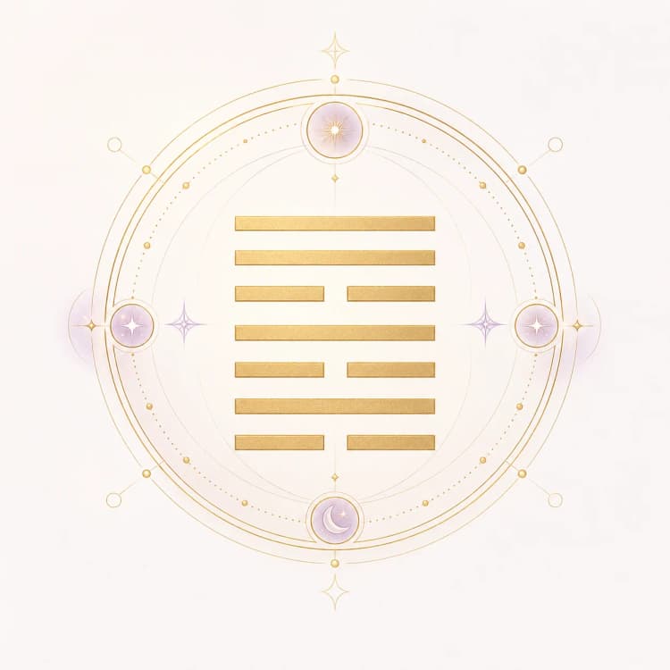 Illustration symbolique du I Ching pour la guidance MyGuidancia