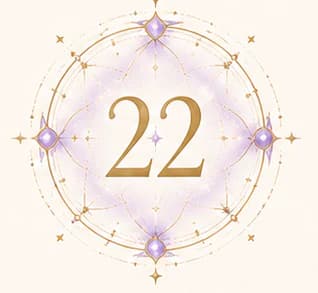 Symbolic numerology illustration for number 22