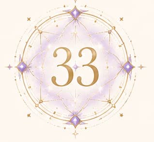 Symbolic numerology illustration for number 33